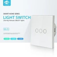wifi eu light switch smart wireless eu standard 123gang light control smart wifi sensitive touch switch without neutral wire