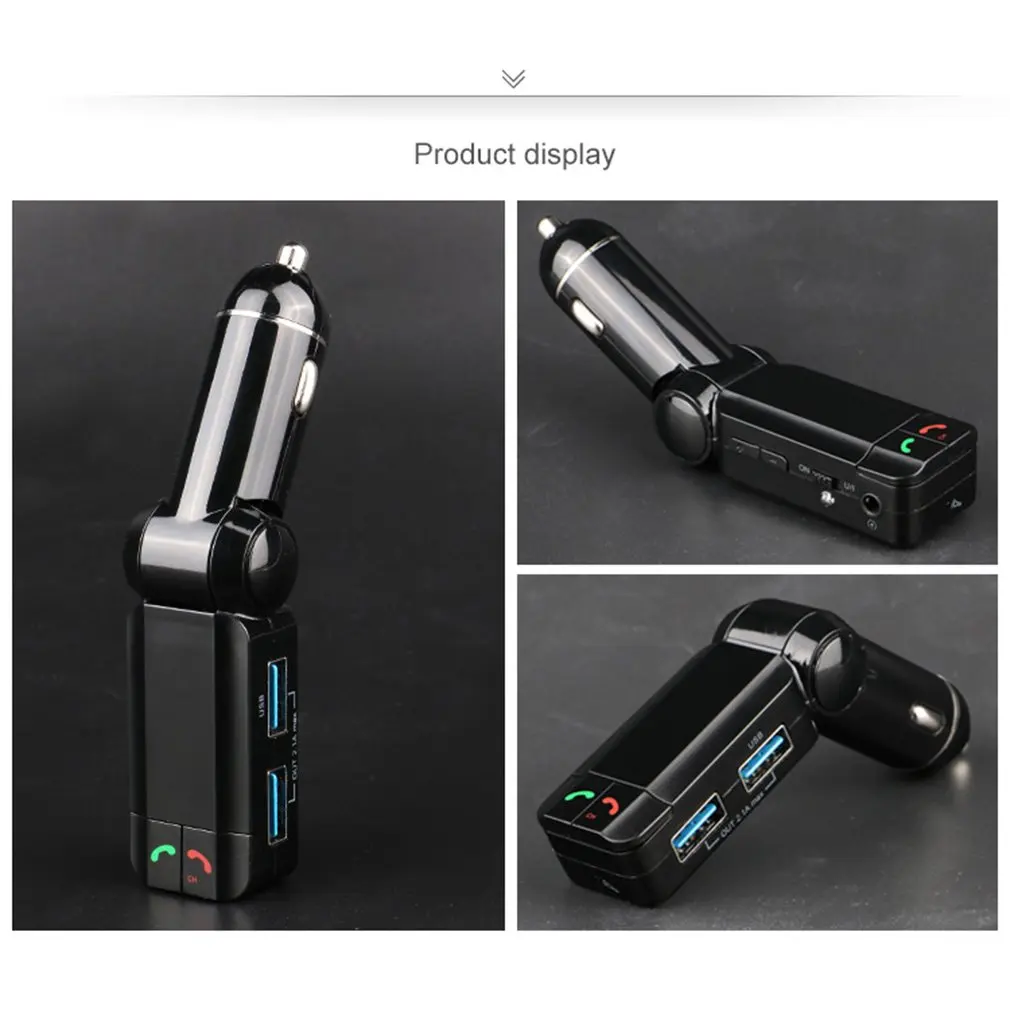 BC06S автомобильный комплект BT Hands free вызов fm передатчик MP3 плеер двойной USB зарядное