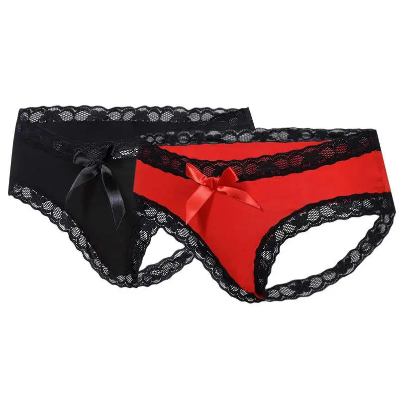 

MISSKY Women Brief Panties Lace Underwear Sexy Midnight Lingerie