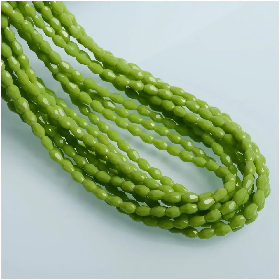 Заводские бусины капельки 3x5 мм сделай сам ювелирные изделия стеклянные для