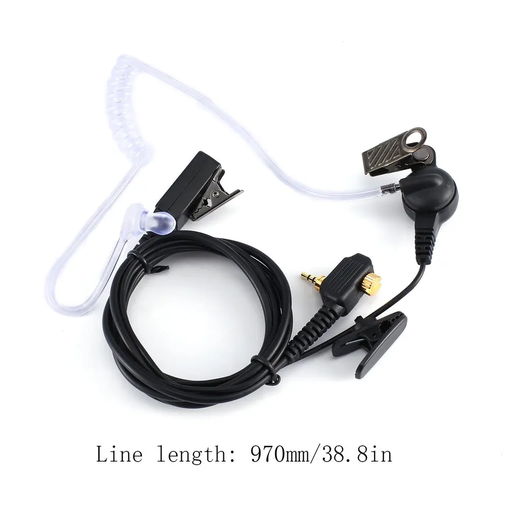 

Earpiece Mic For Motorola Mth850 Mth800 Mtp850 Mts850 Mth600 Mth650 Headset Black Transparent Plastic