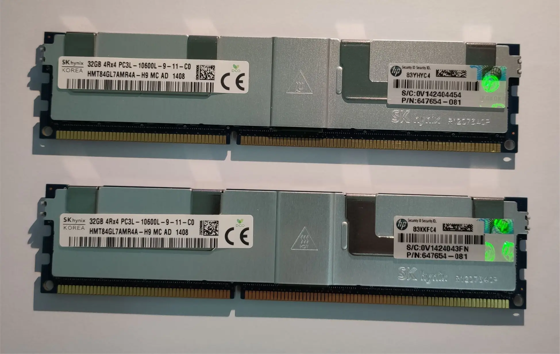 647903-B21 664693-001 647654-081 32G 4Rx4 PC3L-10600L DDR3 1333 ECC REG LRDIMM | Компьютеры и офис