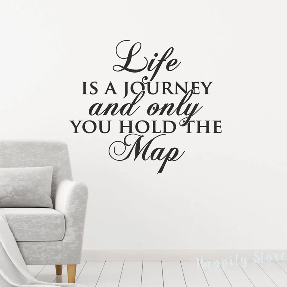 Виниловые наклейки с цитатами жизни для гостиной спальни постеры домашнего