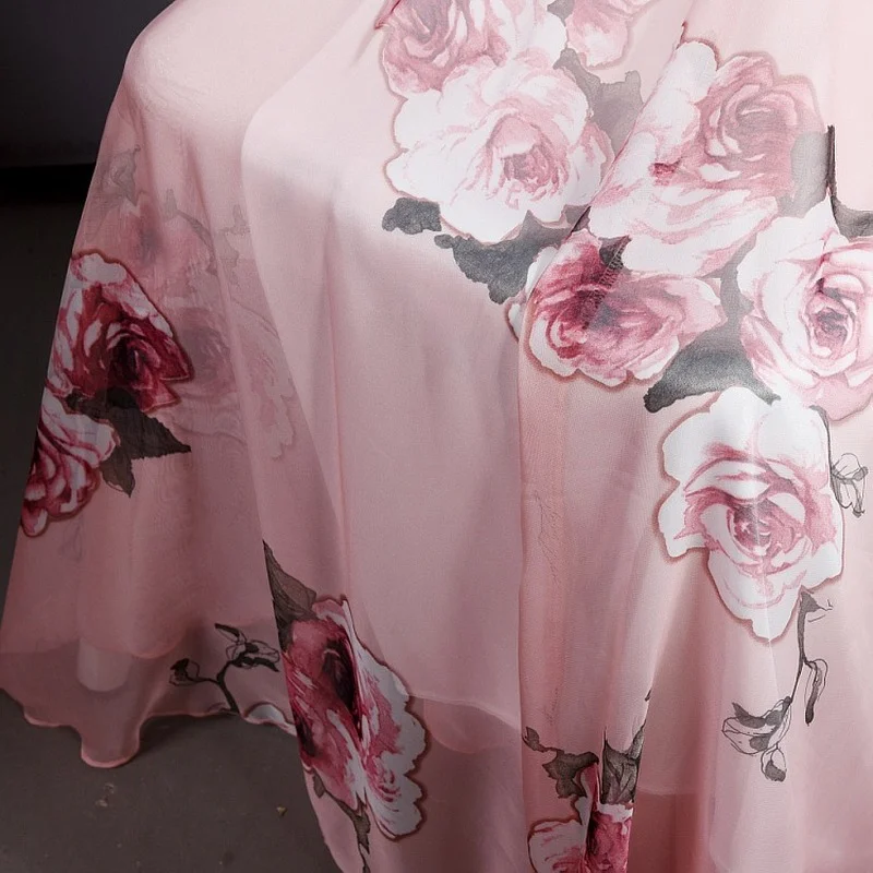 Винтажная длинная юбка в богемном стиле женская элегантная шифоновая пляжная