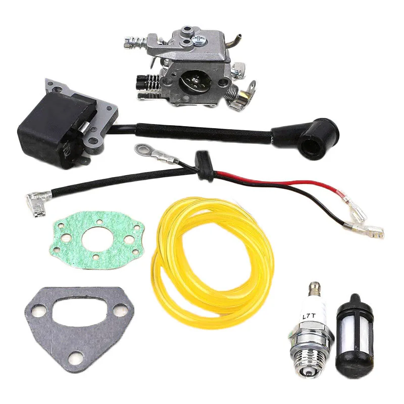 

For Husqvarna Carburetor kit 136 137 141 Ignition Coil Carb Gasket Fuel Filter