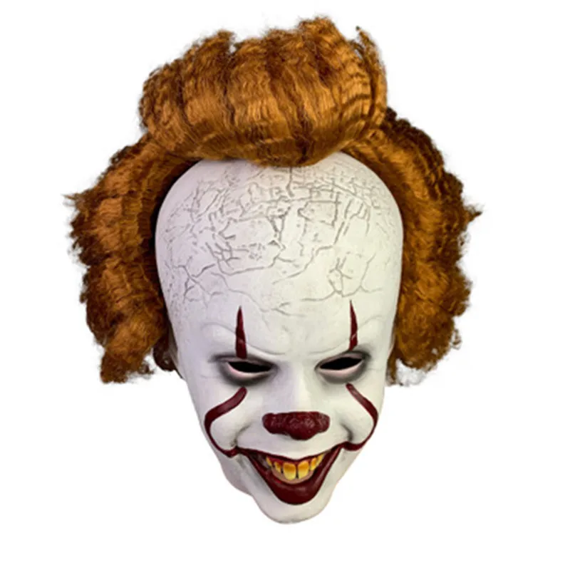 2019 Новая маска-Джокер Pennywise Stephen King It Chapter Two 2 ужасов клоун Косплей латексный шлем