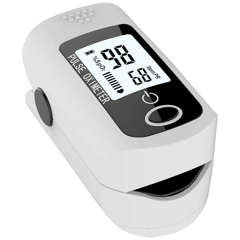 Пульсоксиметр на палец измеритель пульса и уровня кислорода в крови портативный