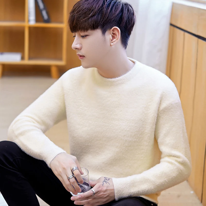 

Новинка 2022, свитер с круглым вырезом и длинным рукавом, Мужская одежда, толстые теплые свитеры zde2988