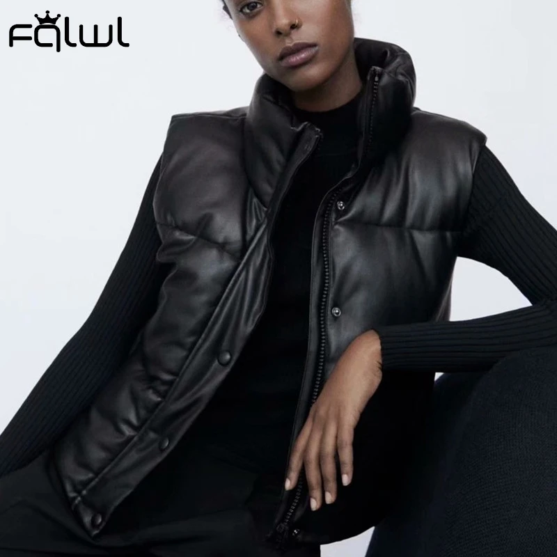 FQLWL зимняя водолазка пузырьковое пуховое пальто и куртки для женщин 2020 черный