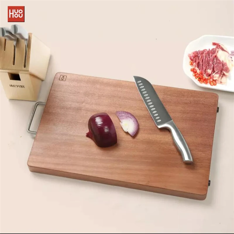 Оригинальный Huohou деревянный разделочный блок для мяса фрукты овощной бар