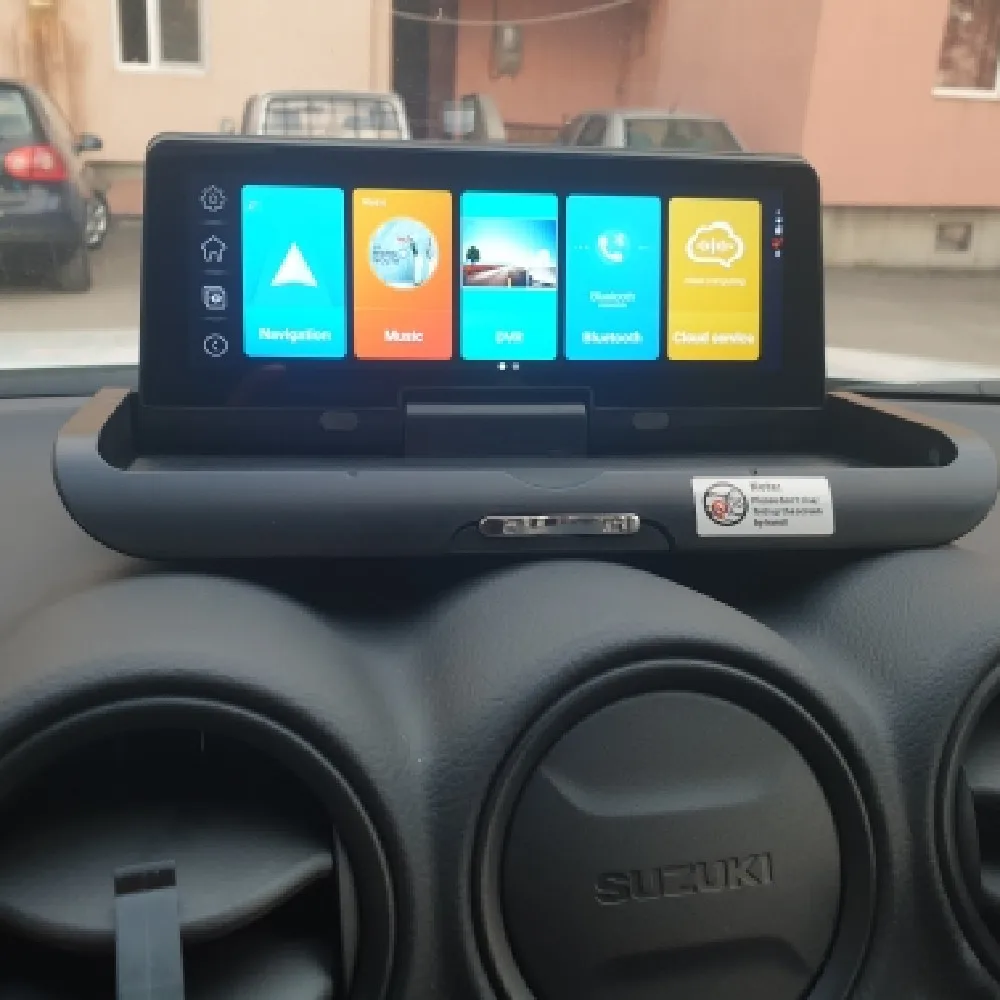 Автомобильный видеорегистратор 4G Android ADAS FHD 1080P с двумя объективами записывающее
