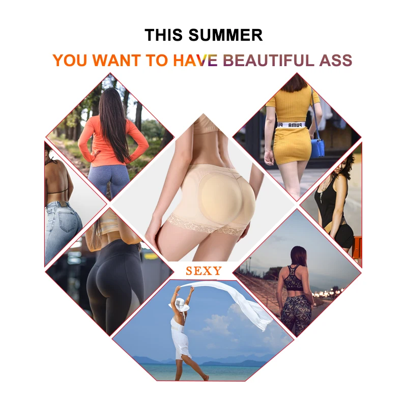 Искусственные ягодицы Для женщин нижнее белье Корректирующее для ягодиц мягкий