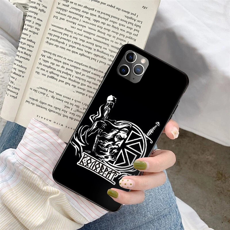 

Slavic Viking symbol Kolovrat Phone Case For Iphone XR X 6 6S 7 8 Plus Fundas Apple 11 Pro XS Max SE 2020 iphone 12 capas etui