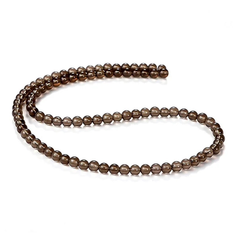 Оптовая продажа коричневый кварц Бусы чай с украшением в виде кристаллов Камень