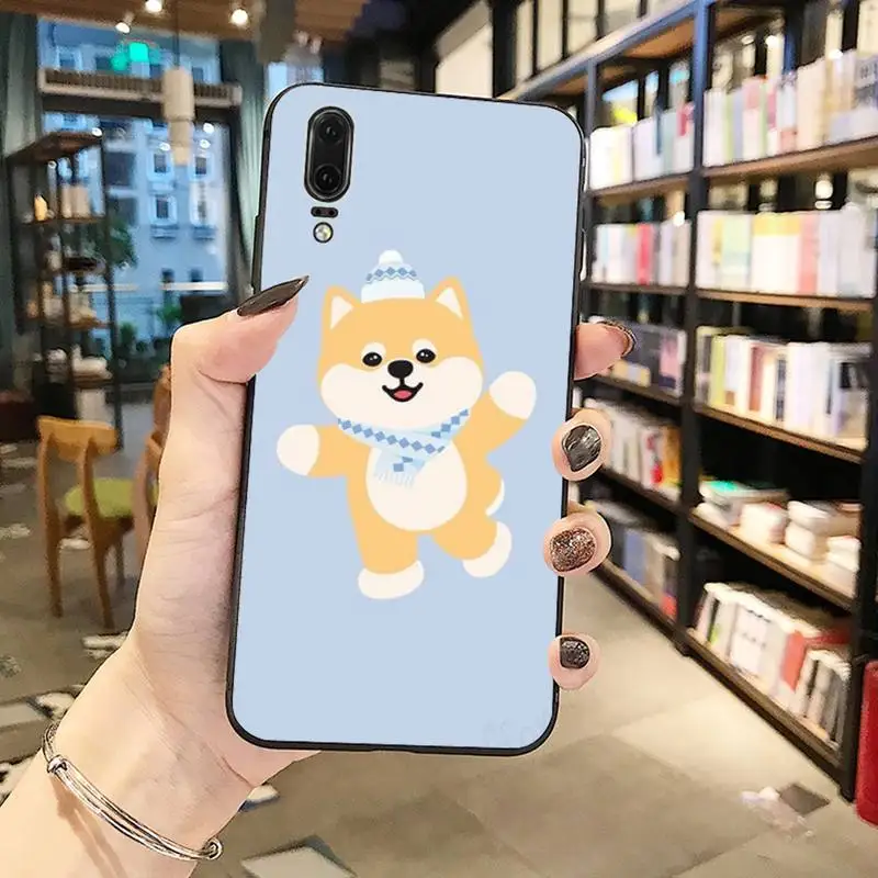 

Cute Shiba Inu Corgi Phone Case For Huawei Y5 Y6 II Y7 Y9 PRIME 2018 2019 NOVA3E P20 PRO P10 Honor 10