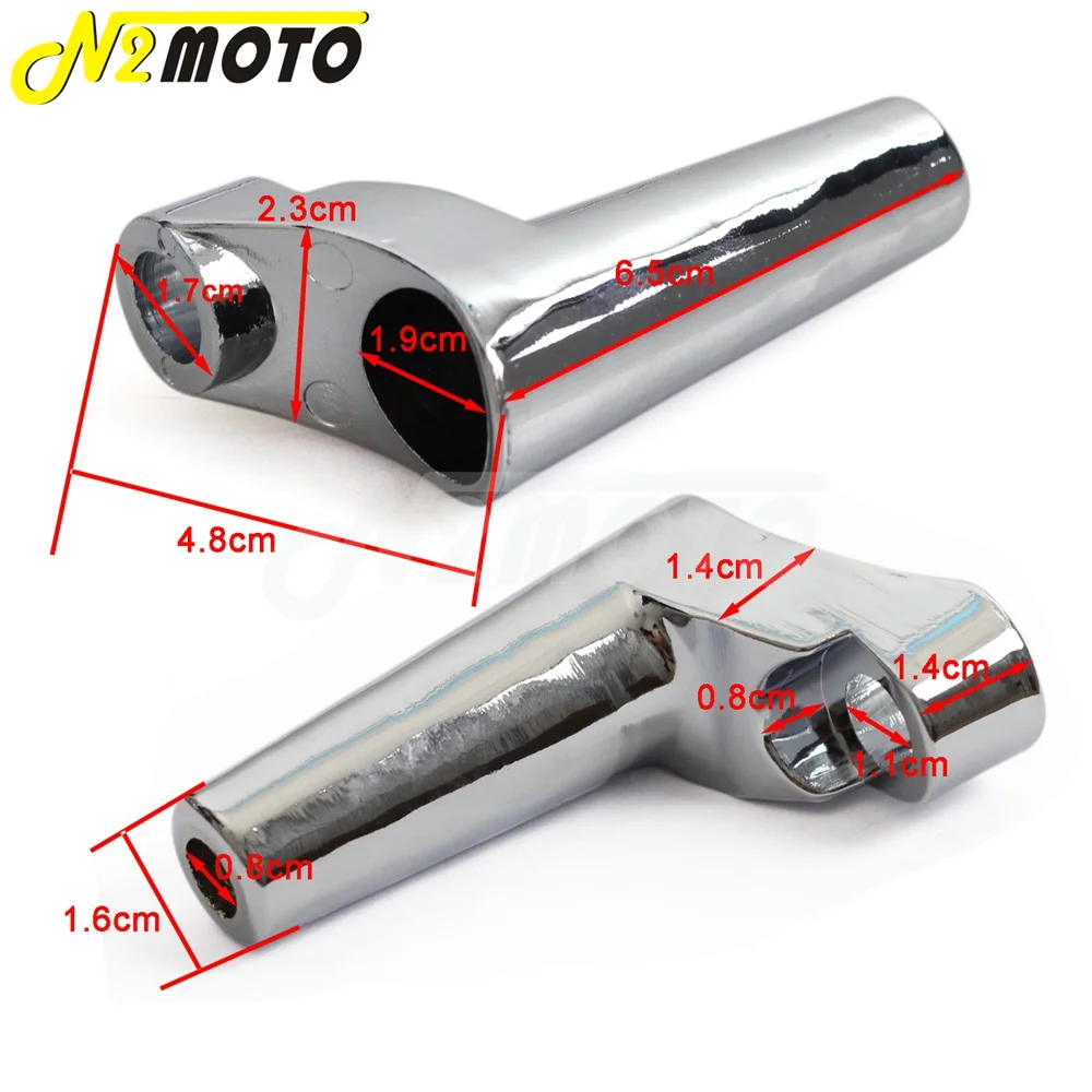 1 пара хромированный мотоциклетный кронштейн для переднего сигнала поворота Harley