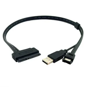 Жесткий диск 0 5 м 2 дюйма SATA 22Pin в Esata Data + кабель с питанием от USB 50 см отправить
