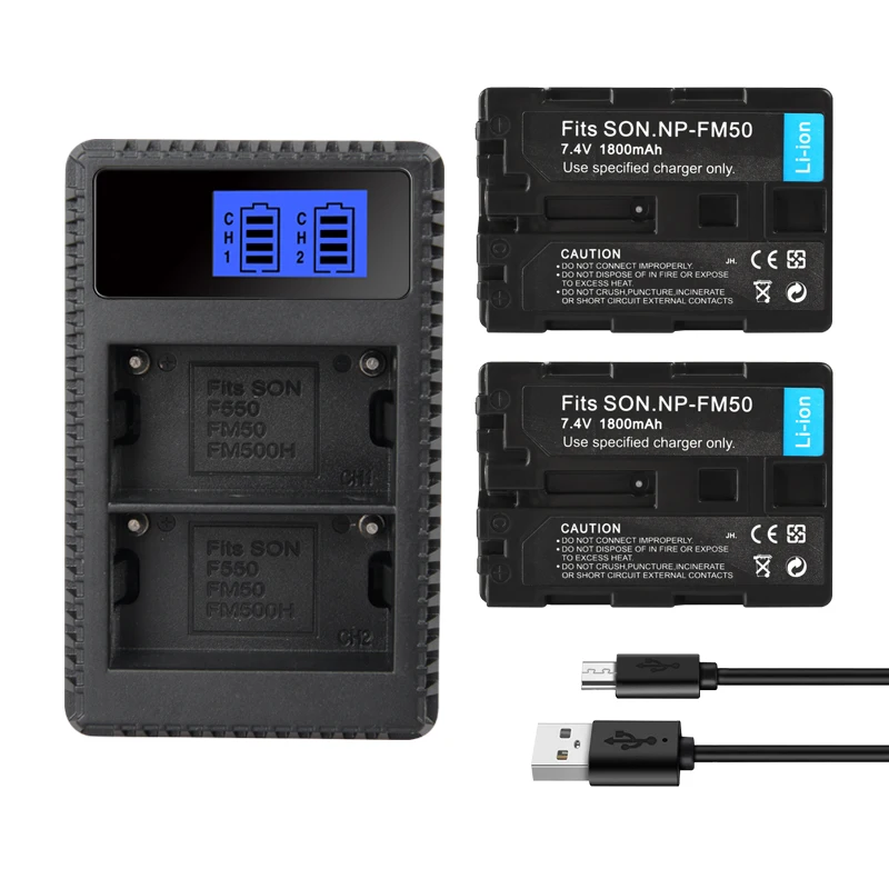 

NP FM50 For Sony NP-FM51 NP-FM30 NP-FM55H DCR-PC101 A100 DCR-PC103 Series DSLR-A100 NP-FM50 FM50 1800mAh Baterias