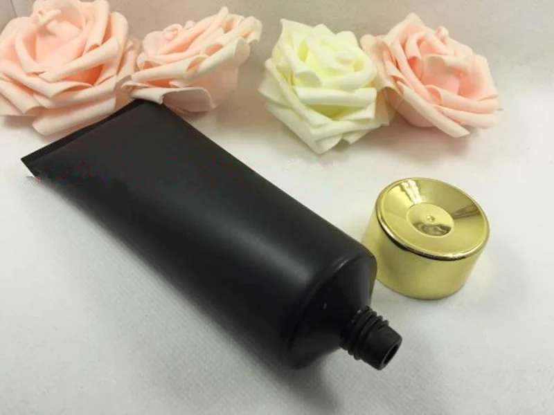 Оптовая продажа 120 мл матовая черная маска для лица BB крем мягкие тубы пустая