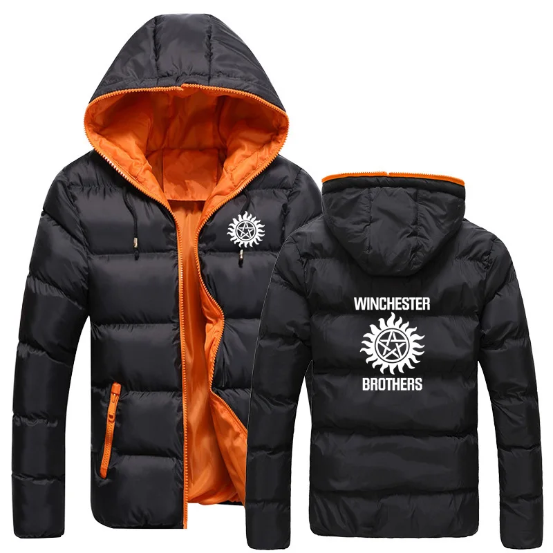 

Winter Supernatural Men's jackets Winchester Bros high quality Thicken trend Plus velvet Keep warm Men's Jacket clothing