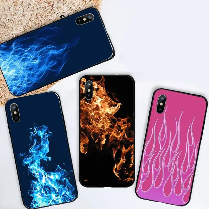 

Fashion Flames Phone Case for iPhone 11 12 pro XS MAX 8 7 6 6S Plus X 5S SE 2020 XR mini