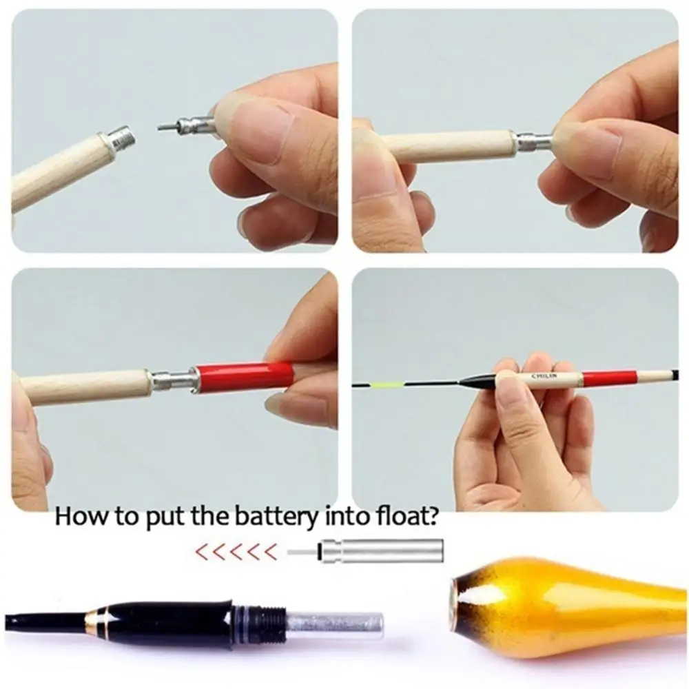 Smart Fishing Float Bite Alarm Fish Bait LED Light Color Change Automatic Night Electronic Changing Buoy glow in the dark CR425 | Спорт и