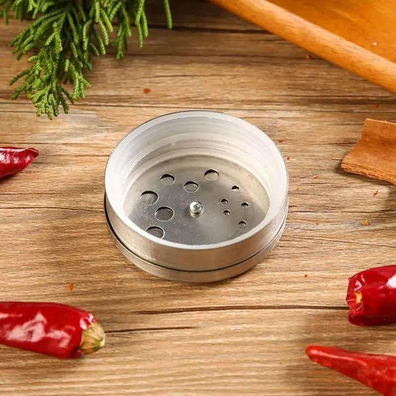 

Kitchen Glass Seasoning Storage Bottles Steel Kitchen Jars Toothpick Condiment Pepper Tools Powder Storage A5H5