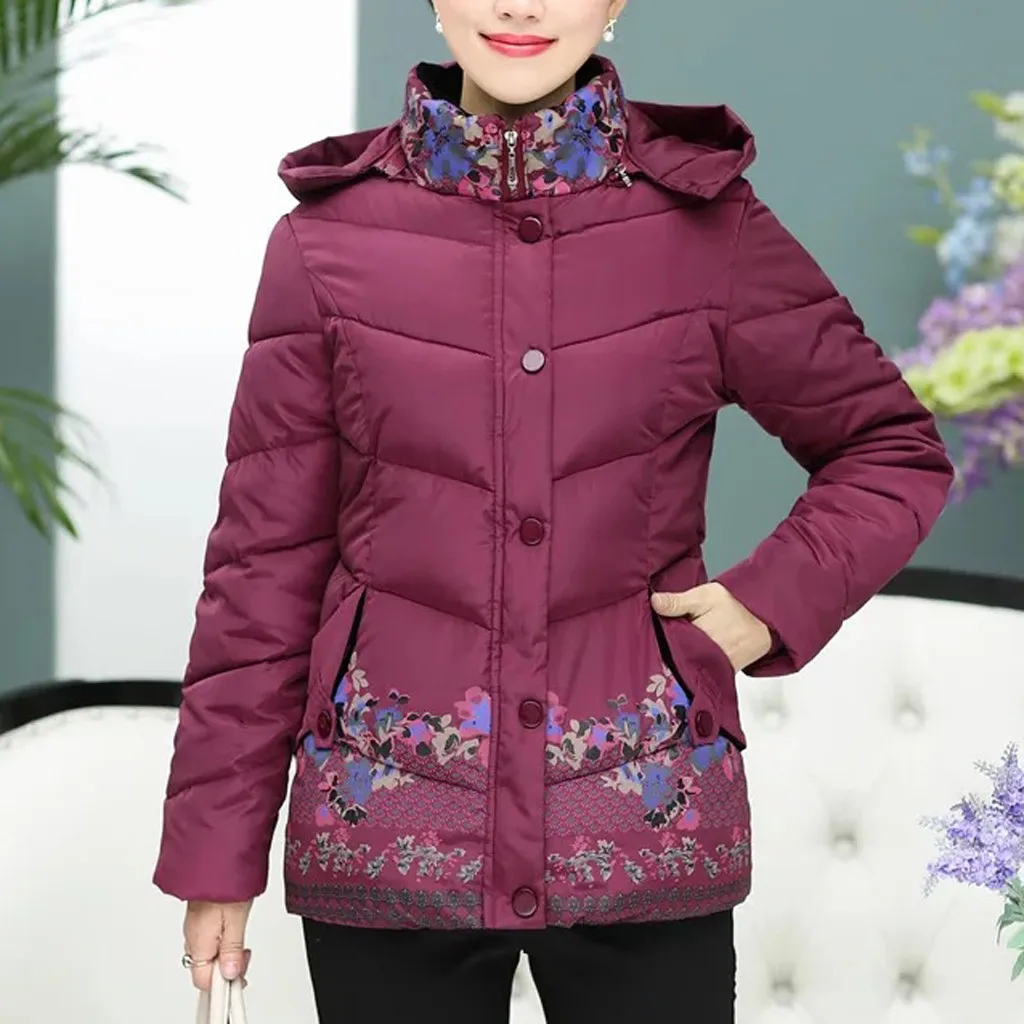 2019 зимняя хлопковая куртка для пожилых женщин среднего возраста хлопковое
