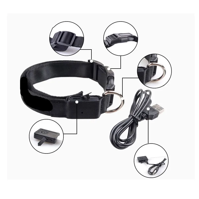 

Luminous Dog Collars Can Prevent Dogs From Getting Lost At Night And Prevent Car Accidents. Adapt to USB