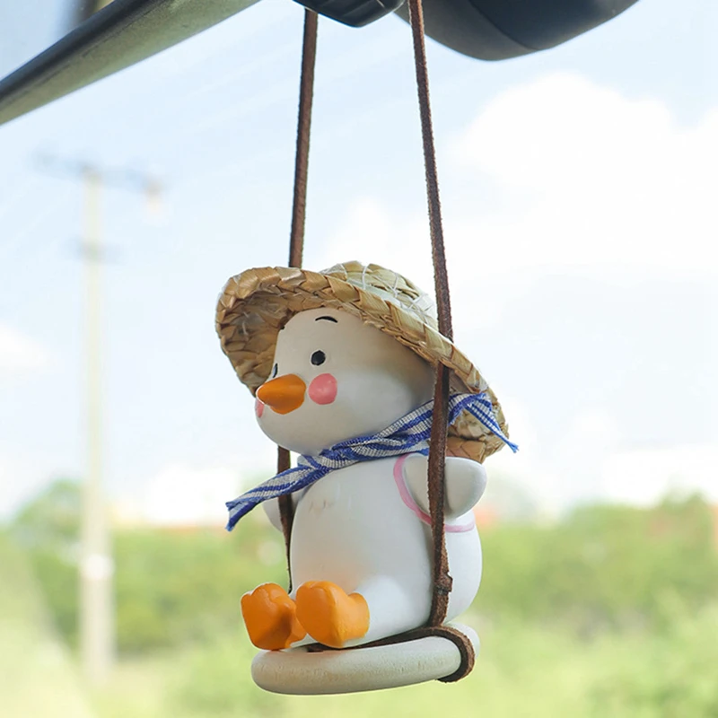 Автомобильная подвеска милые аниме качели в виде маленькой утки подвесные