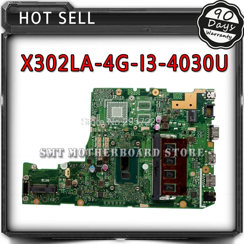 X302LA для Asus X302LJ X302L материнская плата с i3 4G RAM интегрированная видеокарта DDR3 S-6 |