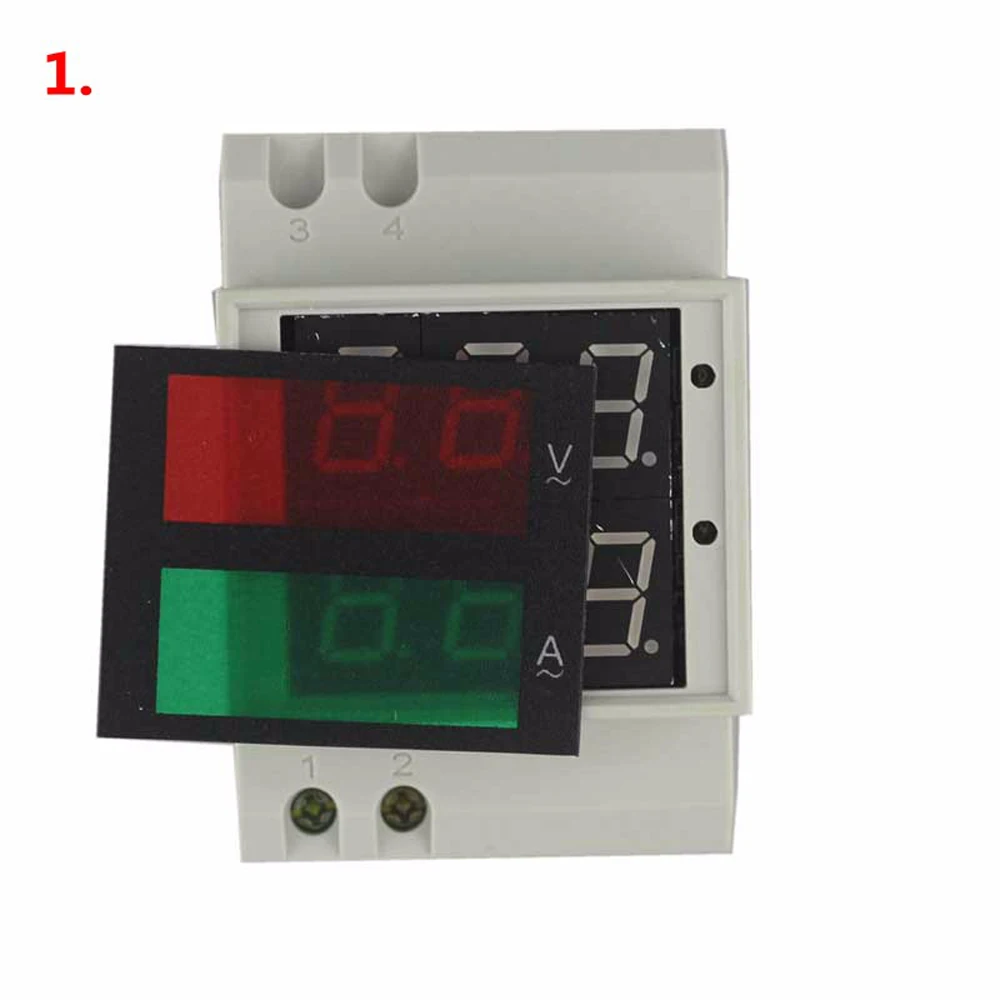 Цифровой светодиодный дисплей измеритель напряжения и тока переменного