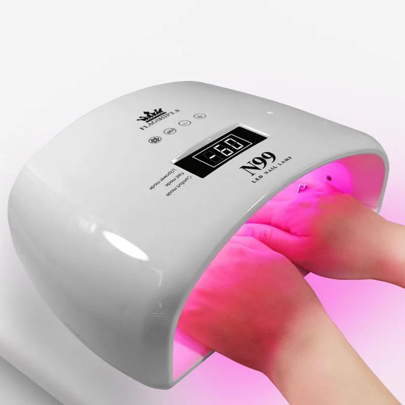 

Red Light Nail UV Lamp 120W LED Phototherapy Light Gel Lacquer Dryer Manicure Dryer Machine Professional LED Nail Lamp