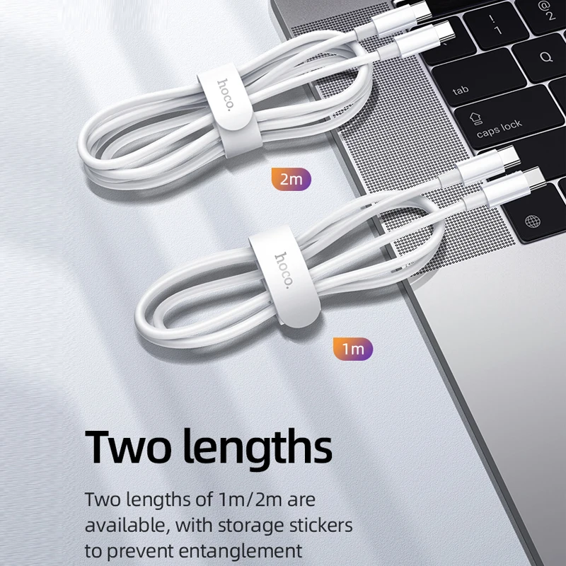 HOCO 100W USB C To USB Type C Cable 5A 100W PD Fast Charging for Macbook iPad Support Quick Charge For Samsung S20 Xiaomi 10 Pro