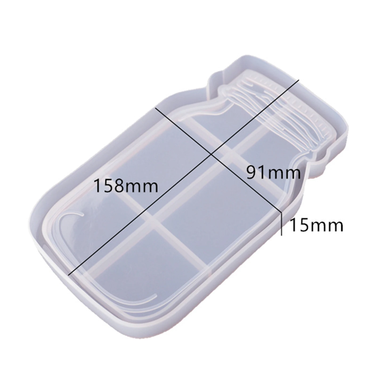 

DIY Tray Molds For Resin Casting Silicone Mold Reusable Smooth Crystal Epoxy Mould Fruit Tray Storage Tray Resin Silicone Mold