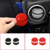 4 pcs abs carbon fiberred car air conditioning air outlet cover sticker for toyota 86subaru brz 2012 2020 car accessories