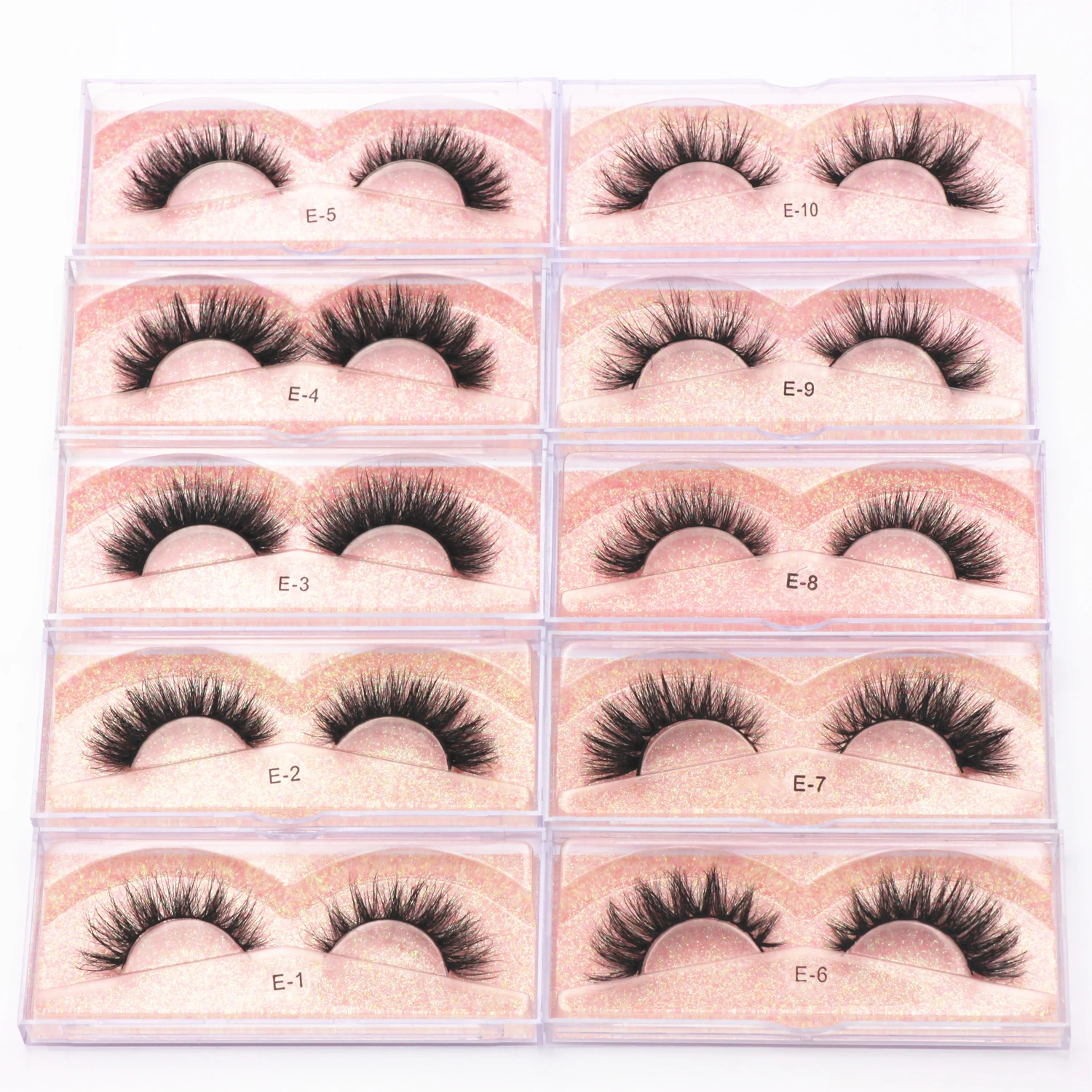 Накладные ресницы из норки 5D 100 пар бесплатная доставка эффектные 3D объемные