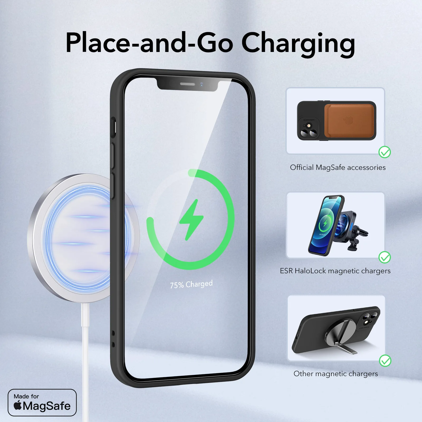 esr magsafe case for iphone 12 12 pro max support holalock magnetic wireless charger soft silicone case for iphone 12 pro max free global shipping