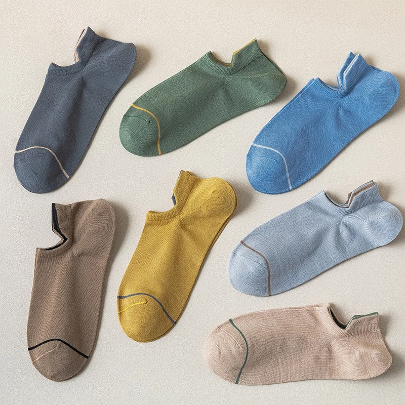 

Носки-лодочки мужские, летние, дышащие, с забавным носком