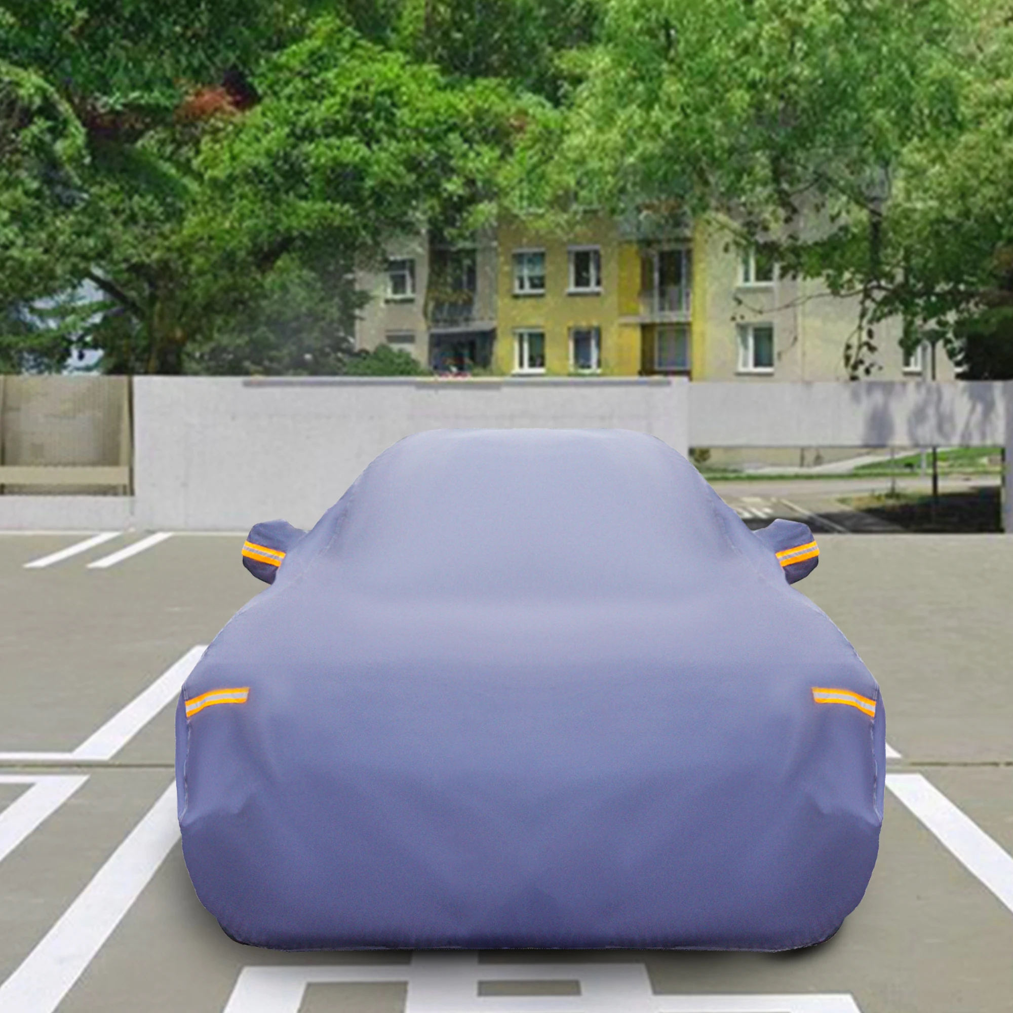 

Blue Foldable Waterproof Rain Sun Dust Resistant Protection Cover For Ford Mustang 1965-2014