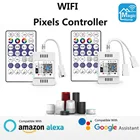 Светодиодный контроллер Magic Home WS2811 WS2812B с поддержкой Wi-Fi и RGB пикселей, совместим с AlexaGoogle Home для адресной умной светодиодной ленты 5-24 В