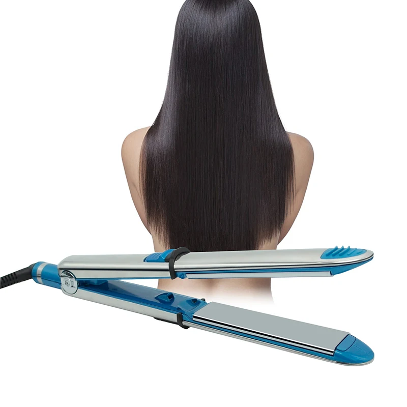 

Hair Straightening New Iron titanium Straightener stainless steel Flat Iron Plate Electric Fast Hair Straightener Salon Tools