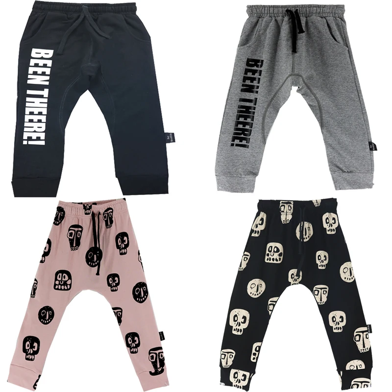 

Children Pants Winter Autumn Spring Clothing 100% Cotton Boys Girls Casual Sports Print Trousers Brand Newst 18M-10 Years Kids