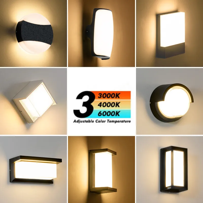 

Outdoor Wall Lamp LED Modern Waterproof Antirust Exterior Wall Light Courtyard Balcony Sconce Stairs Aisle Lighting Luminaire