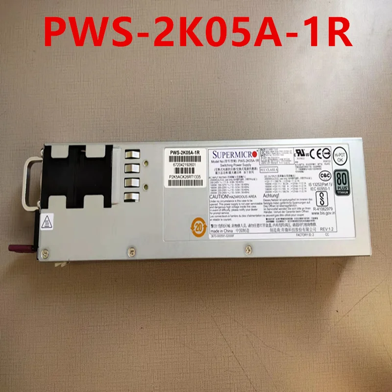 

Almost New Original PC PSU For Supermicro CRPS 2000W Switching Power Supply PWS-2K05A-1R