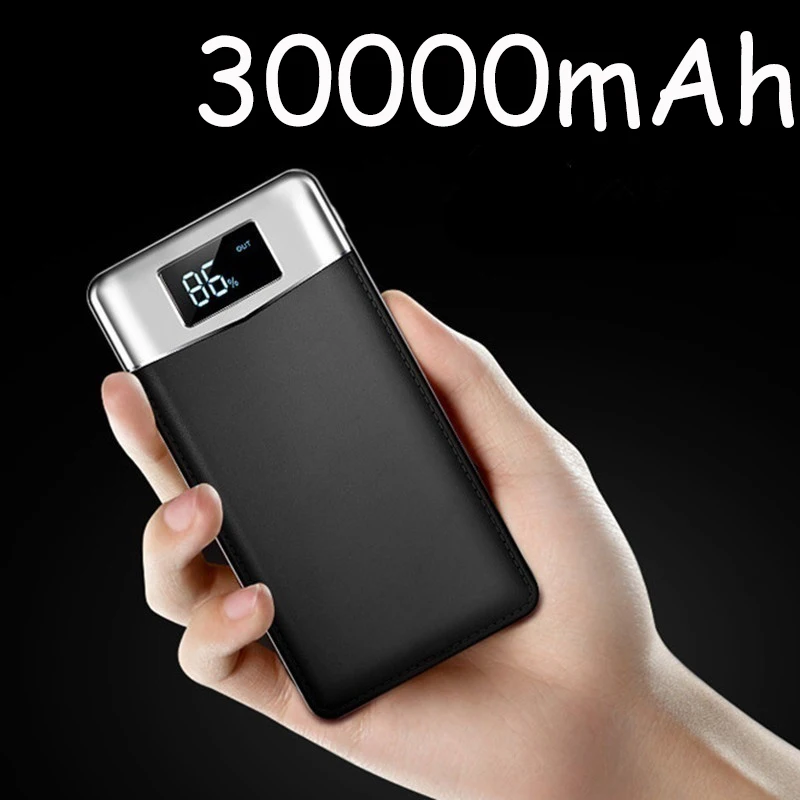 Внешний аккумулятор 30000 мАч портативное быстрое зарядное устройство для всех