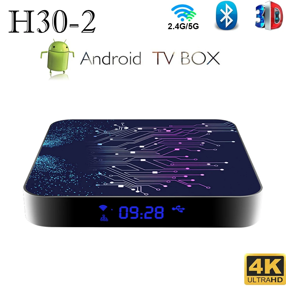 

Умная ТВ-приставка, Android 10,0, 4 + 32/64 ГБ, 2,4/5,8 ГГц, Wi-Fi