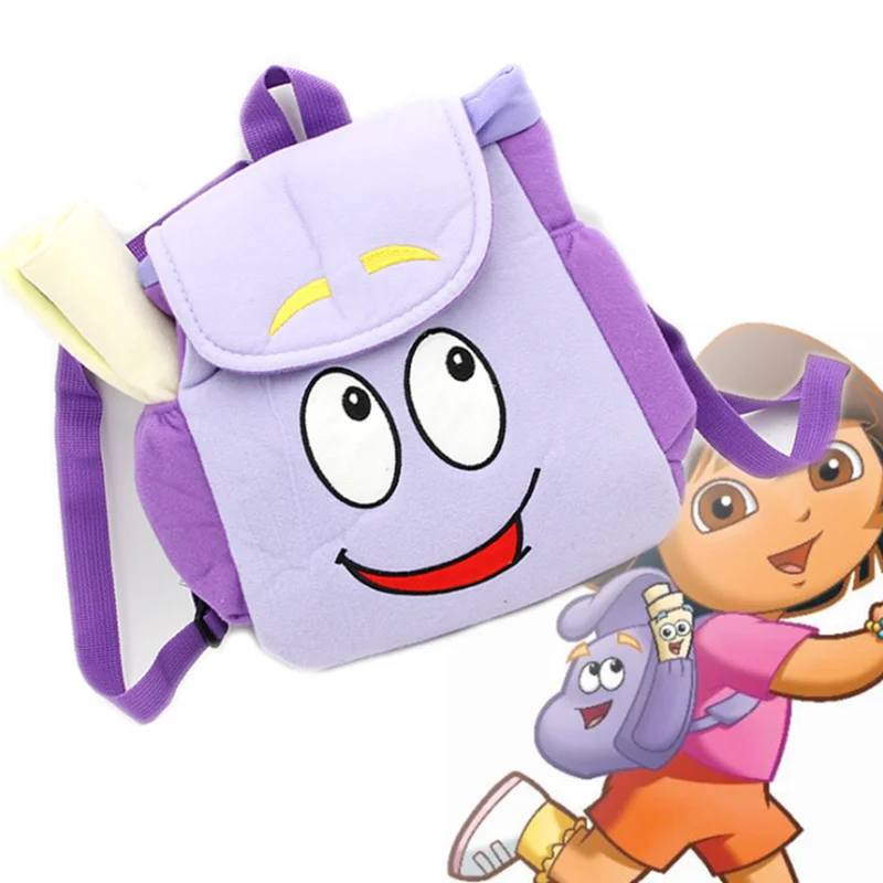 

Рюкзак «Дора The Explorer» 30 см, фиолетовая Мягкая Плюшевая Кукла с сумкой для карт, маленький рюкзак для детского сада, подарок для девочек на ден...