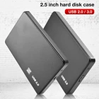 Чехол для жесткого диска USB2.0 3,0 Корпус чехол 2,5 дюймов SATA SSD HDD Мобильный бокс 480 м5 Гбитс внешний мобильный корпус жесткий диск адаптер Поддержка ТБ