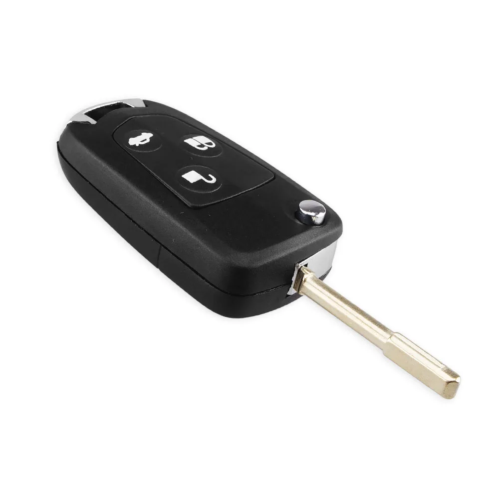 KEYYOU 10X Replacement Car Styling Good Quality 3 Buttons Remote Folding Key Flip Shell Case Uncut Blank For Ford Focus Mondeo | Автомобили